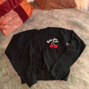Brandy Melville Cherry Top Long Sleeve
